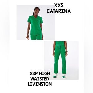 Figs Evergreen Scrub Set